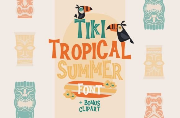 Bring the Tiki Tropical Summer Vibe to Every Design