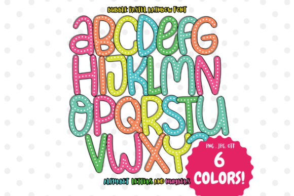 Bubble Pastel Rainbow: A Whimsical Font for Joyful Designs