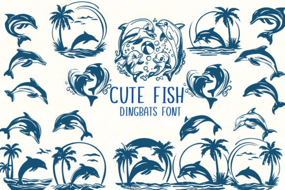 Cute Fish: A Playful Typeface for Aquatic-Themed Designs