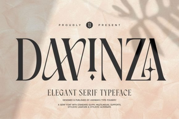 Davinza: The Elegant Serif Font for Modern and Vintage Designs