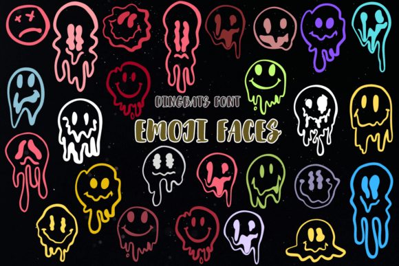 Emoji Faces: A Sketched Typeface for Expressive Projects