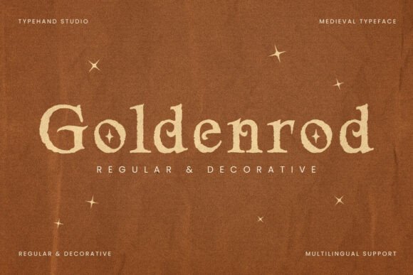 Goldenrod: A Medieval-Inspired Serif for Timeless Branding