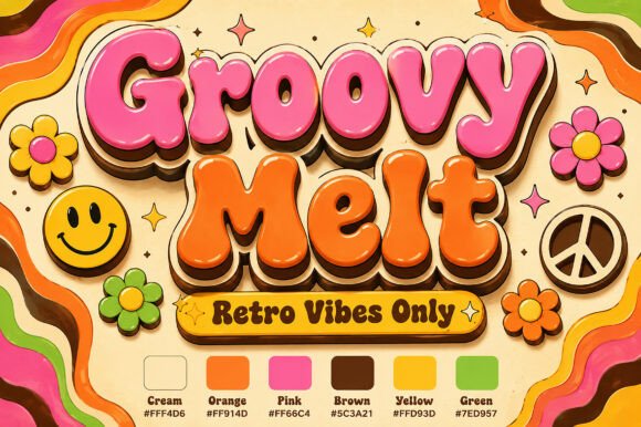 Groovy Melt: A Font That Feels Like a Summer Memory
