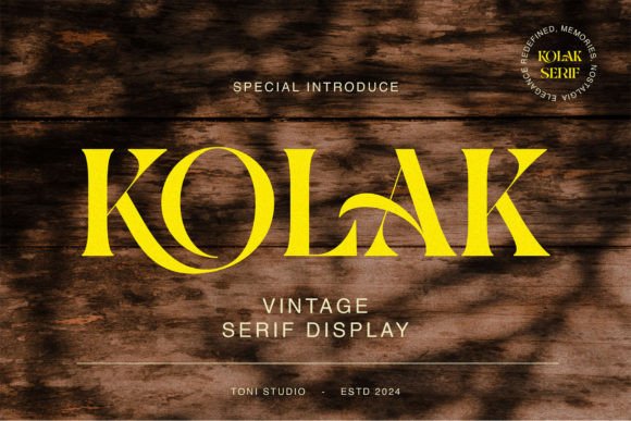 Kolak: The Elegant Serif Typeface for Modern Branding