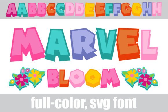 Marvel Bloom: A Spring-Infused SVG Font for Vibrant Projects