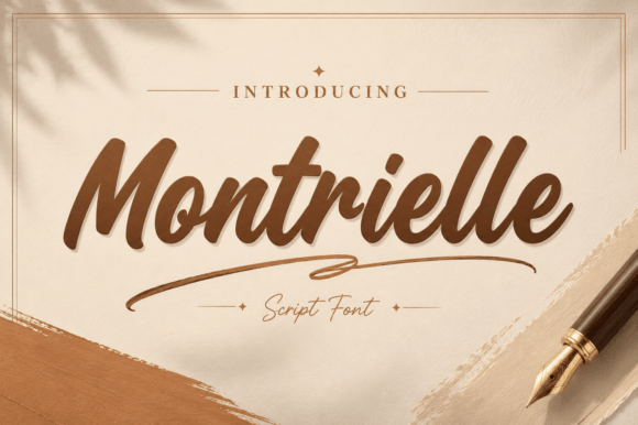 Montrielle: The Script Font That Feels Like a Signature