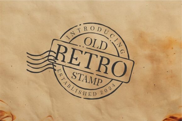 Old Retro Stamp: A Handcrafted Font for Timeless Design