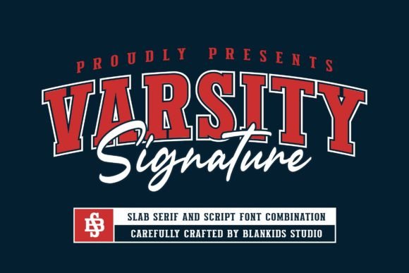 Unleashing Athletic Spirit with the Varsity Signature Typeface
